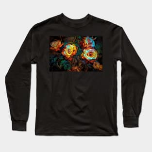 Fractal roses Long Sleeve T-Shirt